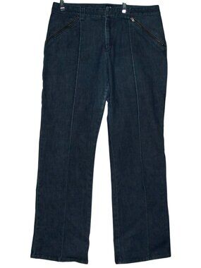 Vintage GAP Jeans Womens Size 14 x 33" Mid Rise stretch boot front leg seams